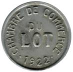 10 centimes - Chambre de commerce - Lot  10 centimes - 1922, Postzegels en Munten, Munten, Verzenden