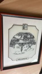 Vintage kader van Ramskapelle aan de ijzer, Antiquités & Art, Art | Dessins & Photographie, Enlèvement ou Envoi