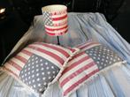 American Style tafellamp + 2 Sierkussens, American Style, Tissus, Utilisé, Moins de 50 cm