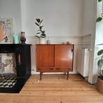 Vintage highboard barkast teak mid century, Huis en Inrichting, Ophalen, Gebruikt, Met deur(en), 100 tot 150 cm