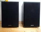 Denon SC F109 Haut-parleurs noirs (la paire), Ophalen of Verzenden, Zo goed als nieuw, 60 tot 120 watt, Front, Rear of Stereo speakers
