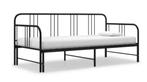 Bed - Slaapbank, Huis en Inrichting, Slaapkamer | Slaapbanken, Ophalen, Zwart, 190 cm of minder, 180 cm
