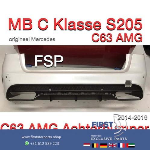 S205 C63 AMG Achterbumper C Klasse Estate origineel Mercedes, Auto diversen, Tuning en Styling, Ophalen of Verzenden