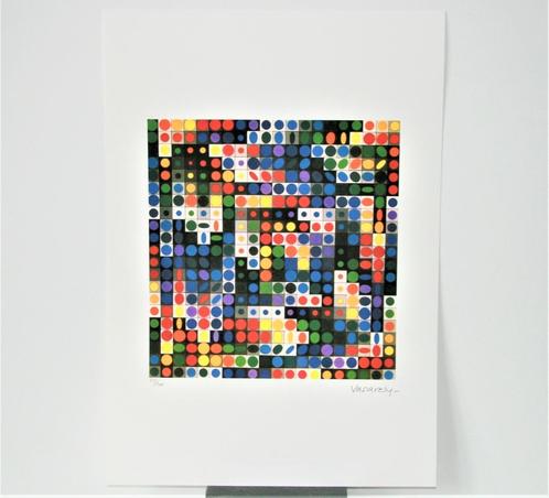 Lithographie de Victor Vasarely - Orion Gris, Antiquités & Art, Art | Lithographies & Sérigraphies, Envoi
