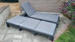 2x ligbed 'keter' voor tuin met bijhorende  kussens, Jardin & Terrasse, Enlèvement, Comme neuf