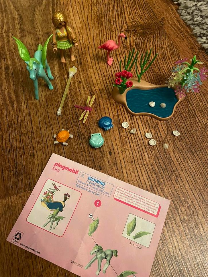 PLAYMOBIL Zomerfee met Pegasusveulen Zomerwind - 5352, Kinderen en Baby's, Speelgoed | Playmobil, Zo goed als nieuw, Complete set