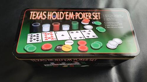 Pokerset "Texas Hold'em", Hobby en Vrije tijd, Gezelschapsspellen | Kaartspellen, Gebruikt, Ophalen of Verzenden