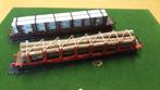 MARKLIN DEUX WAGONS À RANGER + CHARGEMENT, Ophalen of Verzenden, Zo goed als nieuw, Wagon, Märklin