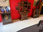 Paar Japanse lak- en hout kastjes – makie decor meiji, Antiek en Kunst, Ophalen of Verzenden