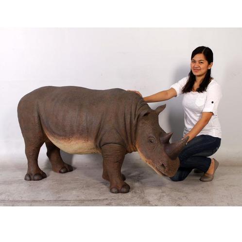 Rhinoceros Baby beeld – Neushoorn Lengte 147 cm, Verzamelen, Dierenverzamelingen, Nieuw, Ophalen of Verzenden