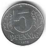 Munten DDR 5 Pfennig 1975 Pr, Duitsland, Ophalen of Verzenden, Losse munt