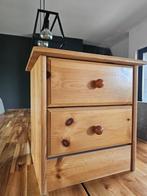 Nachtkastje Hout Eik, Huis en Inrichting, Ophalen, Gebruikt, Minder dan 45 cm, Minder dan 55 cm