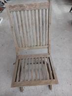 Tuinstoelen teak, Tuin en Terras, Ophalen, Gebruikt, Hout, Inklapbaar