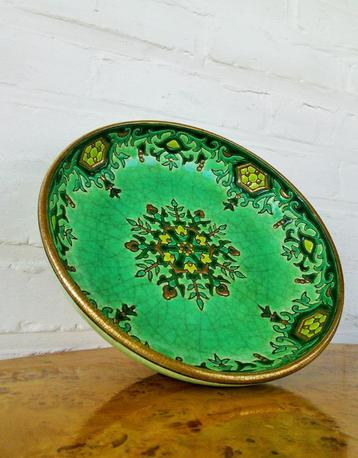 Longwy Art Deco schaal groen - Maurice Paul Chevallier  beschikbaar voor biedingen