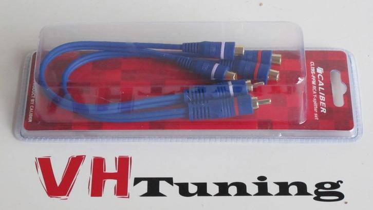 Caliber CL195-FFM RCA Y-splitters 20CM 2x 2 female naar male, Autos : Divers, Haut-parleurs voiture, Neuf, Enlèvement