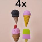 set van 4 x Gum in vrolijke ijsjes vormen, Kinderen en Baby's, Verzenden, Nieuw, Knutselen