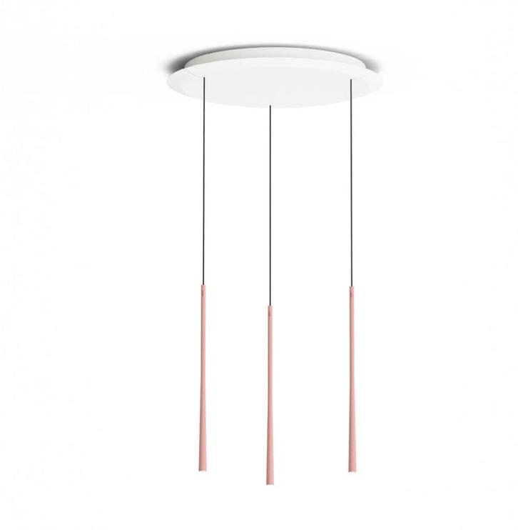 BORA STARS Rosegoud hanglamp 3 lichtpunten NIEUW - 70%, Huis en Inrichting, Lampen | Hanglampen, Nieuw, 75 cm of meer, Kunststof