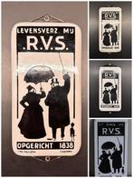 RVS verzekeringen emaille deurpostje, Ophalen of Verzenden