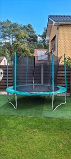 Trampoline 3,5 m diameter met reserve onderdelen, Ophalen, Gebruikt