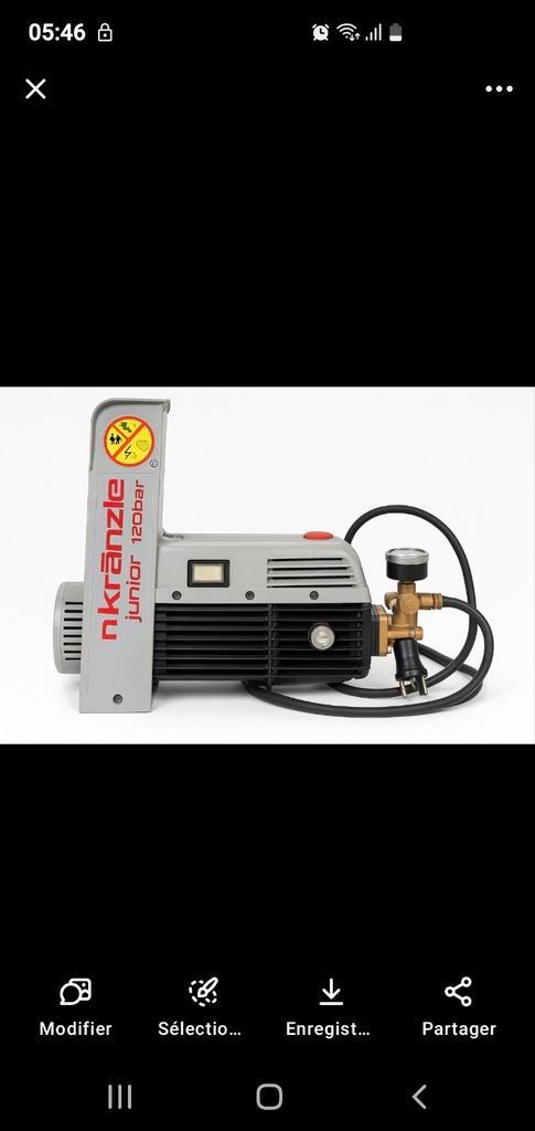 Nettoyeur haute pression Kränzle Junior 120 bar – Occasion, Divers, Divers Autre, Comme neuf, Enlèvement ou Envoi