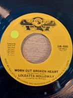 Loleatta Holloway – Worn Out Broken Heart   Soul  1976, Cd's en Dvd's, Vinyl Singles, 7 inch, Single, Ophalen of Verzenden, Zo goed als nieuw