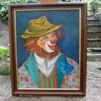 2 HST  Tete de clown Clement CONREUR, Antiquités & Art, Enlèvement ou Envoi