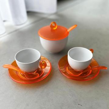 Vintage Guzzini espresso set beschikbaar voor biedingen