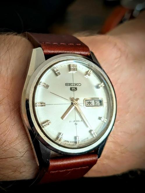 Klassiek horloge 1967 Seiko JDM 5 Automatisch 6119 8060, Handtassen en Accessoires, Horloges | Antiek, Seiko, Ophalen of Verzenden