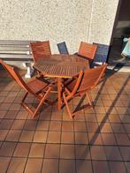 Tuinset teak, Ophalen, Zo goed als nieuw, Tuinset