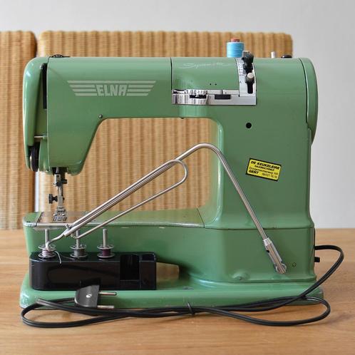 ZELDZAME VINTAGE NAAIMACHINE ELNA 722010 SUPERMATIC/ ZWITSER, Antiek en Kunst, Antiek | Naaimachines, Ophalen
