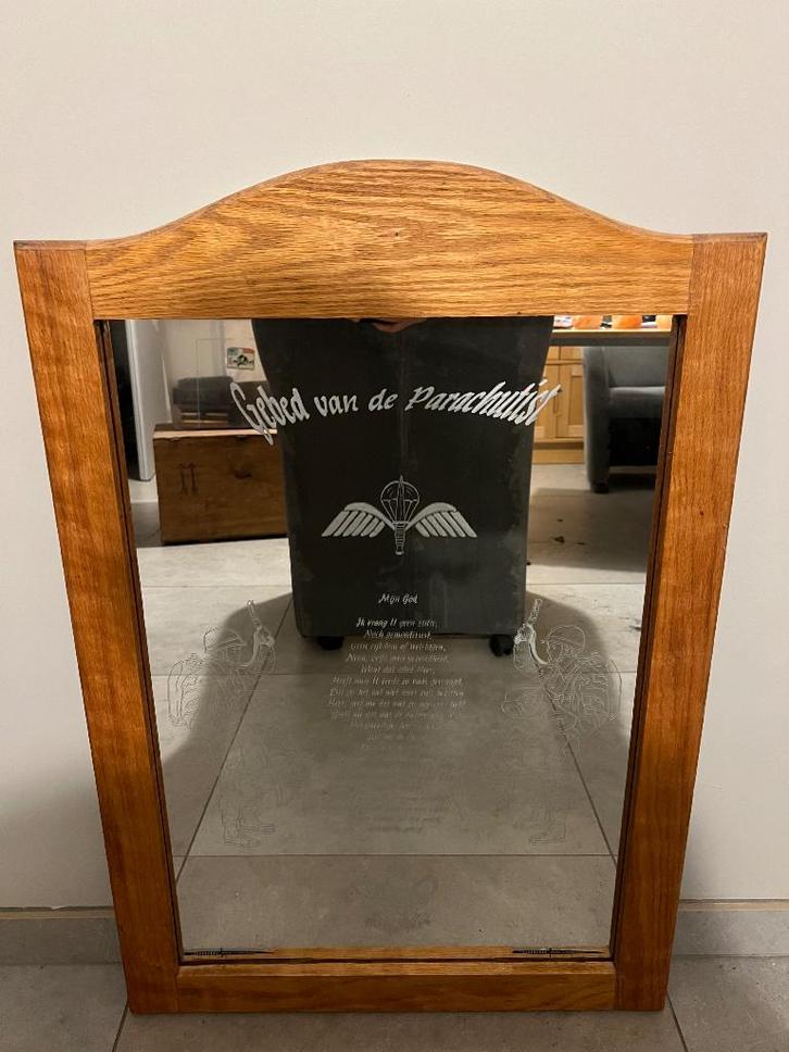 Spiegel para’s / commando /parachutist, Verzamelen, Militaria | Algemeen, Landmacht, Kunstobject, Ophalen