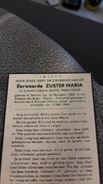 Zuster Degezelle 1892-1944, Verzamelen, Bidprentjes en Rouwkaarten, Verzenden, Bidprentje