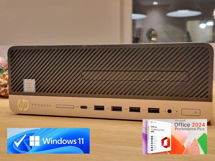 Win11 HP ProDesk i5 6x4.10Gz 16GB 512GB 4K Office 2024, Computers en Software, Desktop Pc's, Zo goed als nieuw, 4 Ghz of meer