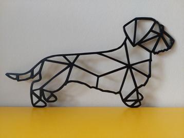Hond Teckel 3d silhouet decoratie beschikbaar voor biedingen