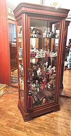 Vitrine en merisier massif, Maison & Meubles, Avec porte(s), 25 à 50 cm, Comme neuf, 50 à 100 cm