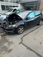 Volkswagen golf 7.5 2018 schadeauto zo meenemen!, Zwart, Leder, 5 zetels, 5 deurs