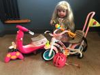 Baby Born grote zus + scooter + fiets, Kinderen en Baby's, Speelgoed | Poppen, Gebruikt, Ophalen