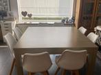 Tafel 8 personen, Huis en Inrichting, Tafels | Eettafels, Ophalen, Vierkant, Zo goed als nieuw, Vijf personen of meer