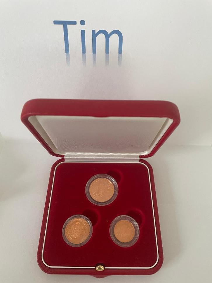 Monaco 2005 set 1-2-5 cent BE, Postzegels en Munten, Munten | Europa | Euromunten, Setje, Overige waardes, Monaco, Ophalen