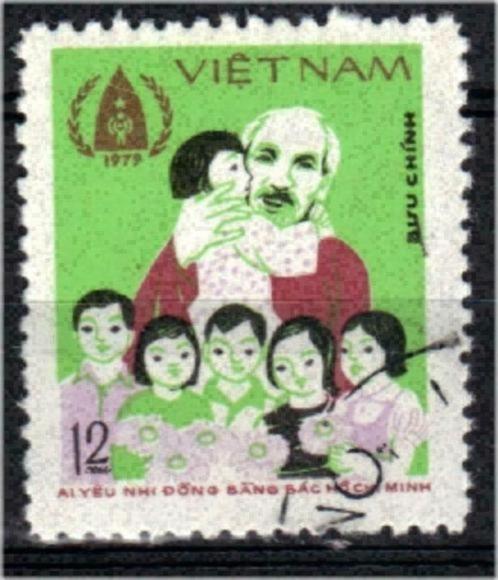 Vietnam 1979 - Yvert 179 - Jaar van het Kind (ST), Timbres & Monnaies, Timbres | Asie, Affranchi, Envoi