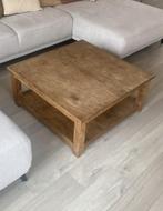 Salontafel vierkant hout (L86cm x B89cm x H40cm), Huis en Inrichting, Tafels | Salontafels, Ophalen, Gebruikt, Vierkant