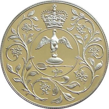 25  pence -1977- Zilveren jubileum van Elizabeth II; Zilver, Postzegels en Munten, Ophalen of Verzenden, Overige landen, Losse munt