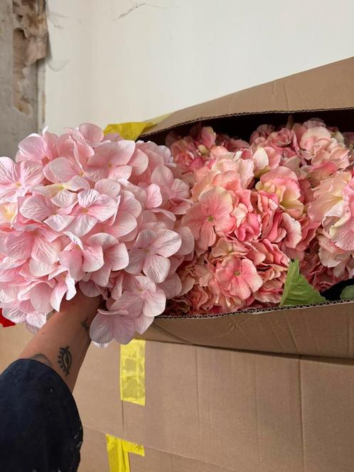 Hortensia’s, Huis en Inrichting, Woonaccessoires | Kunstplanten en Kunstbloemen, Zo goed als nieuw, Ophalen of Verzenden