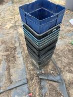vierkante kweekpotten bloempotten 11 x 12 cm, Tuin en Terras, Bloempotten, Kunststof, Vierkant, Ophalen of Verzenden, Zo goed als nieuw
