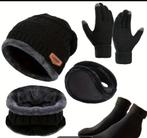 5-delige Heren Winterwarmte Set, Kleding | Heren, Mutsen, Sjaals en Handschoenen, Ophalen of Verzenden, Nieuw, Muts