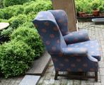 Retro vintage antieke oude oorfauteuil zetel te herstofferen, Ophalen of Verzenden