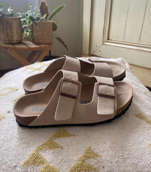 Birkenstock, Kleding | Dames, Schoenen, Zo goed als nieuw, Sandalen of Muiltjes, Beige, Ophalen of Verzenden
