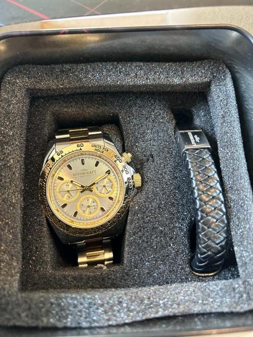 Rotorcraft Cargo cadeauset horloge+armband, Bijoux, Sacs & Beauté, Montres | Hommes, Neuf, Montre-bracelet, Autres marques, Acier