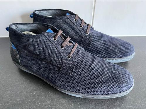 Floris van Bommel sneakers maat 9.5 / 43.5 weinig gedragen, Kleding | Heren, Schoenen, Zo goed als nieuw, Sneakers, Blauw, Ophalen of Verzenden