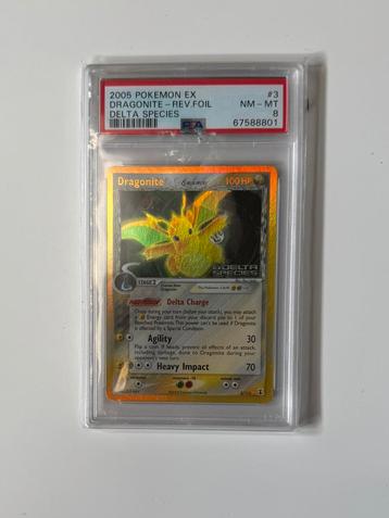 Dragonite 3/113 espèces delta holo inversé PSA 8, Enlèvement ou Envoi, Comme neuf